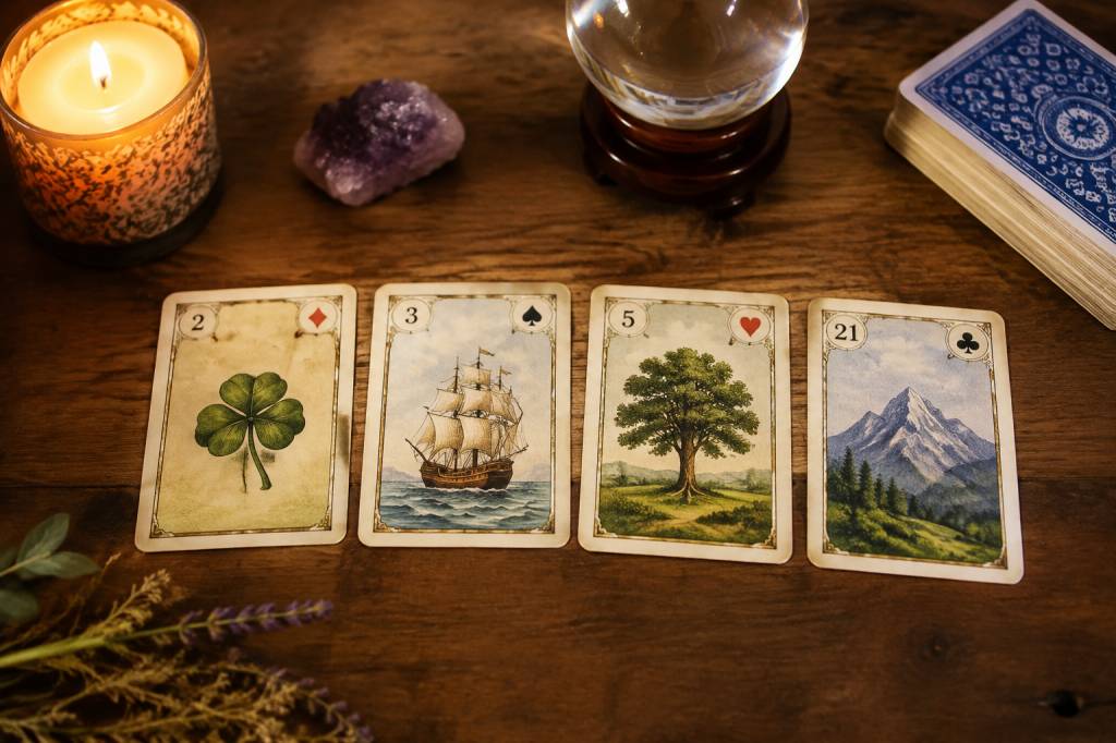 Tirage oui non 4 as Lenormand : méthode et interprétation des réponses