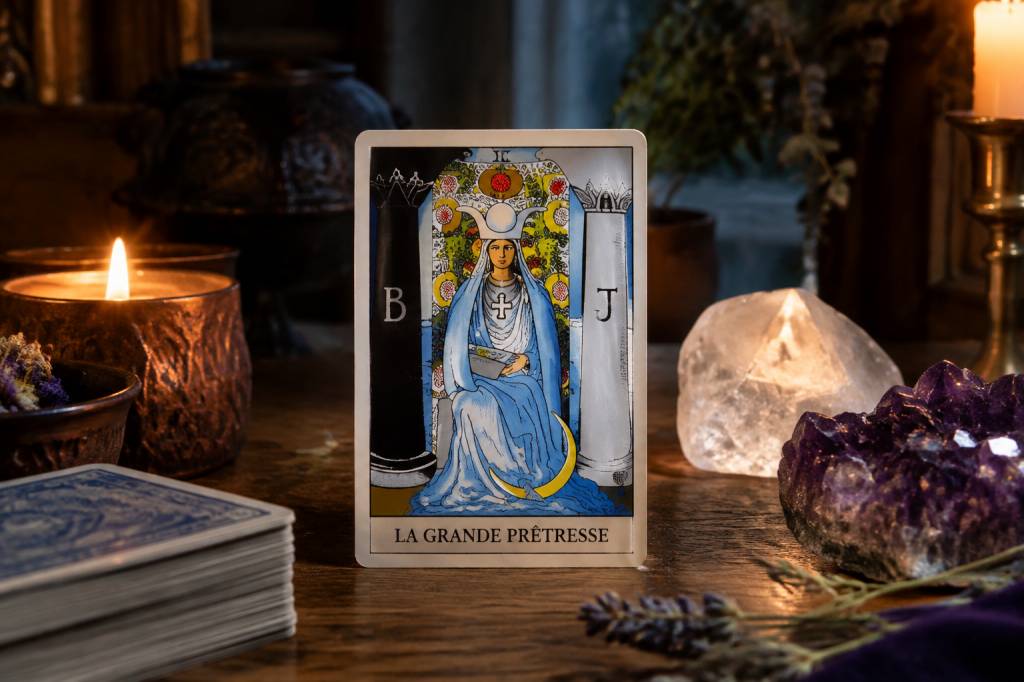 Grande prêtresse : signification et interprétation de la carte dans un tirage de tarot